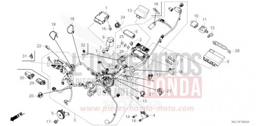 WIRE HARNESS XL750S de 2025